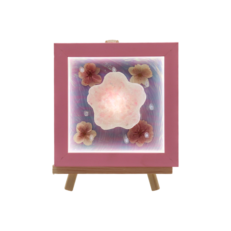 Luz artística de flor de cerezo rosa - Gel de flor de cerezo