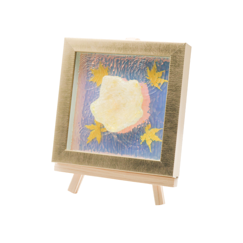 Lámpara de arte de simulación de hoja de arce ámbar ondulada de agua - Maple Shadow Lamp