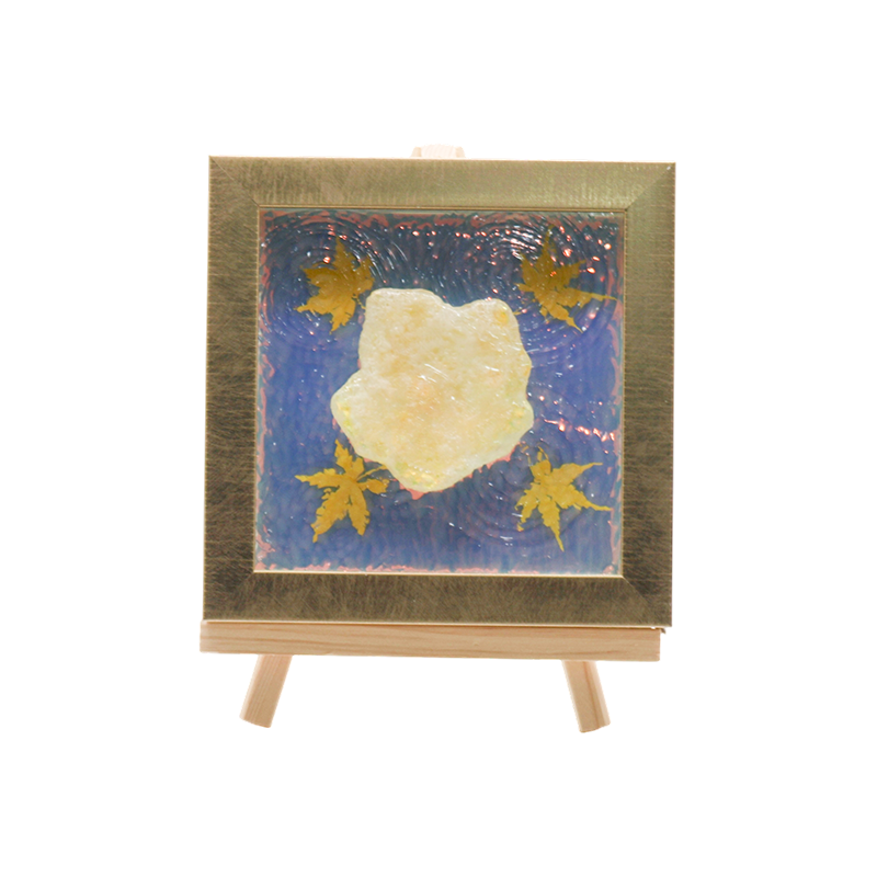 Lámpara de arte de simulación de hoja de arce ámbar ondulada de agua - Maple Shadow Lamp