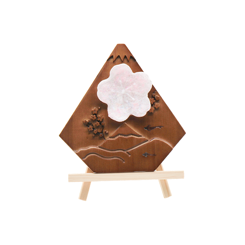 Lámpara de arte de madera Maihui de escritorio japonesa-Pico de nieve de madera